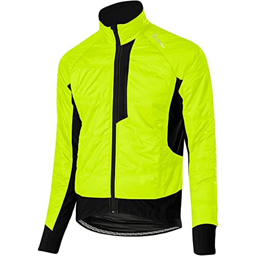 Löffler M Bike Iso-jacket Primaloft Mix Gelb, Herren PrimaLoft Ponchos und Capes, Größe 52 - Farbe Neon Yellow von Löffler