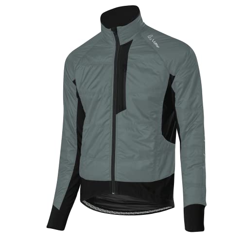 Löffler M Bike Iso-jacket Primaloft Mix Grau - PrimaLoft Atmungsaktive winddichte Herren Bike Jacke, Größe 52 - Farbe G von Löffler