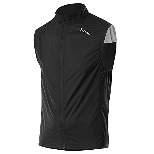 Loeffler M Bike Vest Cf Wpm Pocket Schwarz, Herren Winddichte Weste, Größe 52 - Farbe Black von Löffler