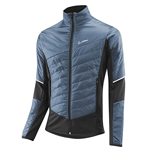 Löffler M Jacket Pace Hybrid Primaloft60 Blau - PrimaLoft Atmungsaktive hochwertige Herren Isolationsjacke, Größe 50 - von Löffler