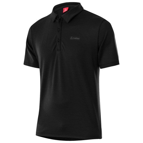 Löffler - Poloshirt Tencel Comfort Fit - Polo-Shirt Gr 56 schwarz von Löffler