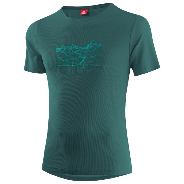 Löffler - Printshirt All Mountain Transtex-Single - T-Shirt Gr 54 blau von Löffler