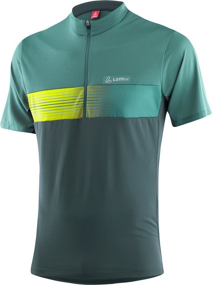 Löffler Radtrikot M BIKE SHIRT HZ SCALA NIGHT GREEN von Löffler