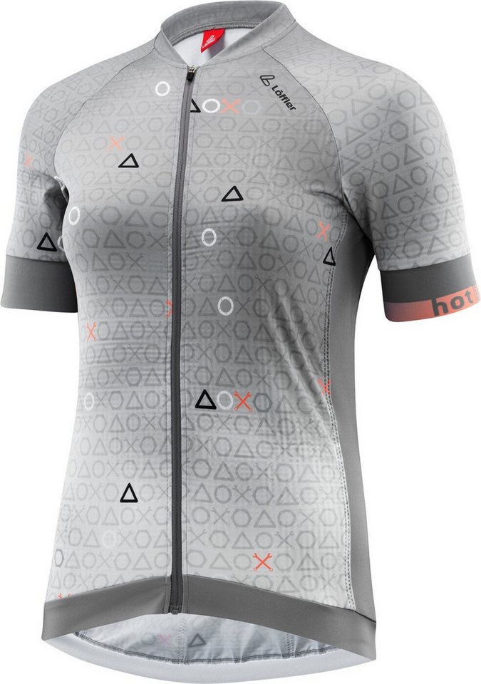 Löffler Radtrikot W BIKE JERSEY FZ AXO HOTBOND STEEL GREY von Löffler
