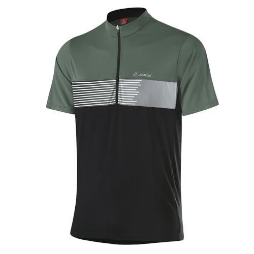 Löffler Scala Half-Zip Fahrradshirt Herren oliv von Löffler