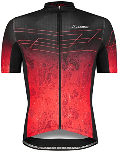 Löffler Shadow Full-Zip Fahrradtrikot Herren rot Größe EU 50 2022 Radtrikot kurzärmlig von Löffler