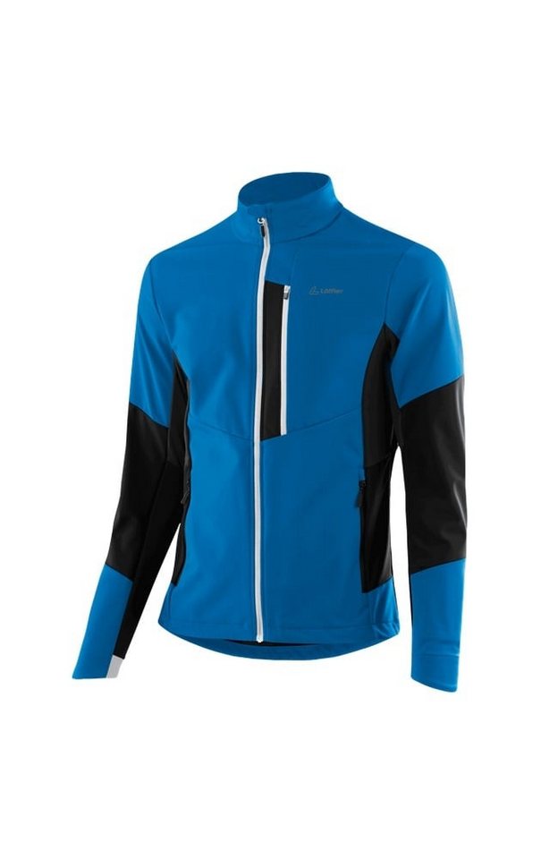 Löffler Softshelljacke XC-Pure TXS (winddicht, atmungsaktiv) blau/schwarz Herren von Löffler