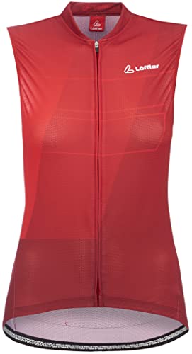 Löffler Vent Full Zip Fahrradtrikot Ärmellos Herren rot Größe EU 48 2022 Fahrrad-Trikot Radsport-Trikot von Löffler