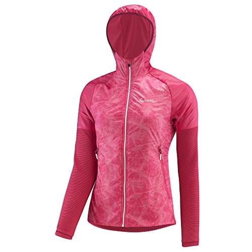 Löffler W Hooded Hybrid Jacket Arctic Active Pink - PrimaLoft Winddichte atmungsaktive Damen Isolationsjacke, Größe 38 von Löffler