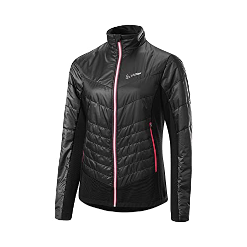 Löffler W Hybrid Jacket Pl60 Schwarz - PrimaLoft Atmungsaktive isolierende Damen PrimaLoftGold Skitourenjacke, Größe 4 von Löffler