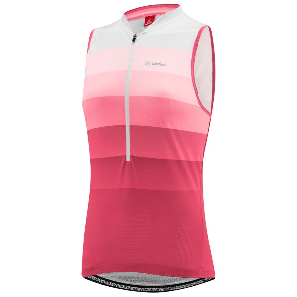 Löffler - Women's Bike Sleevless Jersey Halfzip Rainbow - Rad Singlet Gr 40 rosa von Löffler