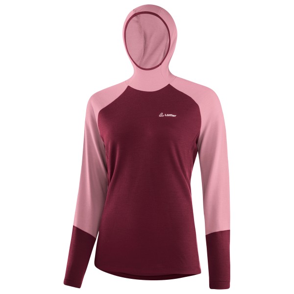 Löffler - Women's Hoody Transtex Merino - Merinoshirt Gr 44 rot von Löffler