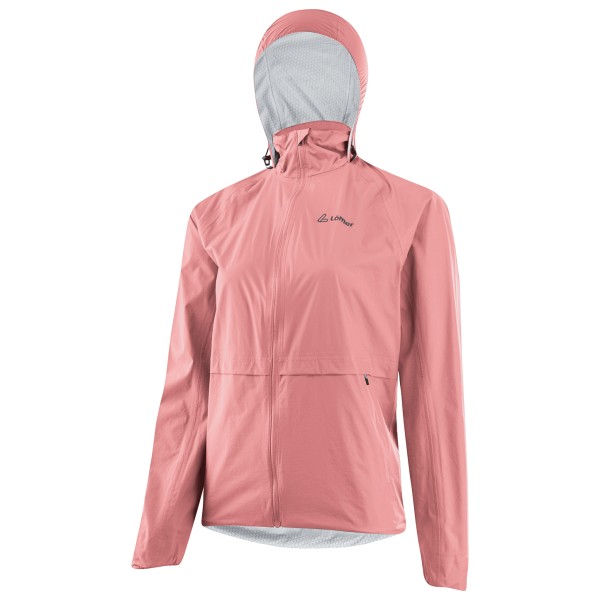 Löffler - Women's Jacket with Hood Comfort Fit WPM Pocket - Fahrradjacke Gr 42 rosa von Löffler