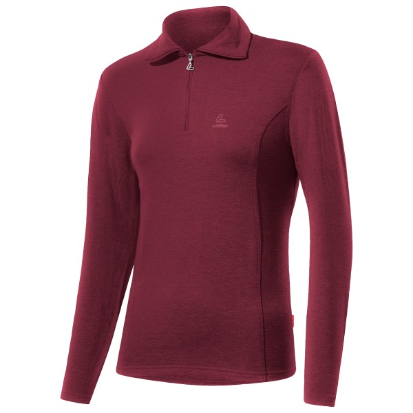 Löffler - Women's Midlayer Evo Turtle Transtex - Fleecepullover Gr 44 rot von Löffler