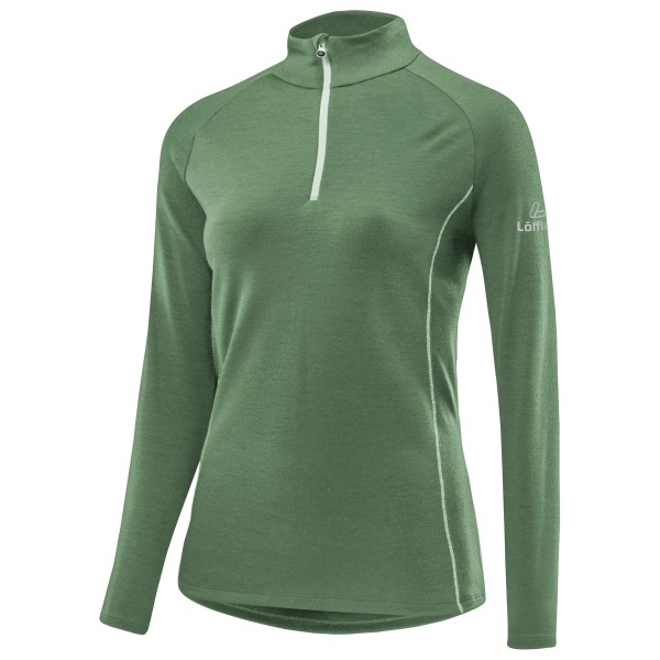 Löffler - Women's Midlayer Transtex Merino - Merinolongsleeve Gr 44 oliv/grün von Löffler