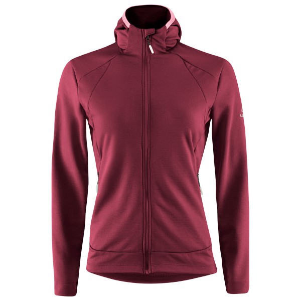 Löffler - Women's Zip-Hoody Tech-Merino - Merinohoodie Gr 40 rot von Löffler