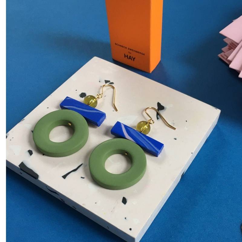 Sol Ohrringe, Olive Und Kobalt, Bold Statement Ohrringe Sol Ohrringe, Olive Und Kobalt, Bold Statement Ohrringe von LoelaLoela