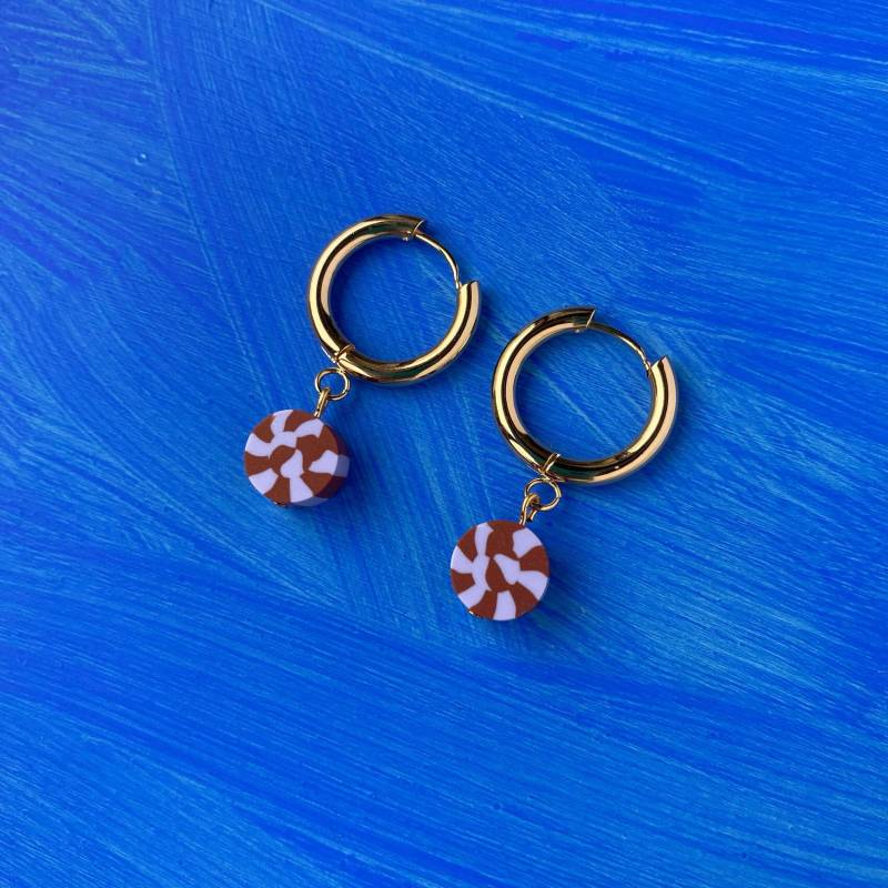 Spiral Creolen, Bunte Handgefertigte Ohrringe Spiral Creolen, Bunte Handgefertigte Ohrringe von LoelaLoela