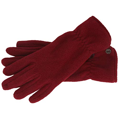 Damen Winter-Handschuhe | Outdoor-Handschuhe für Frauen aus kuschelig warmen POLAR SOFT Fleece – Einheitsgröße – in verschiedenen Farben (One size, Dark Red) von LOEVENICH