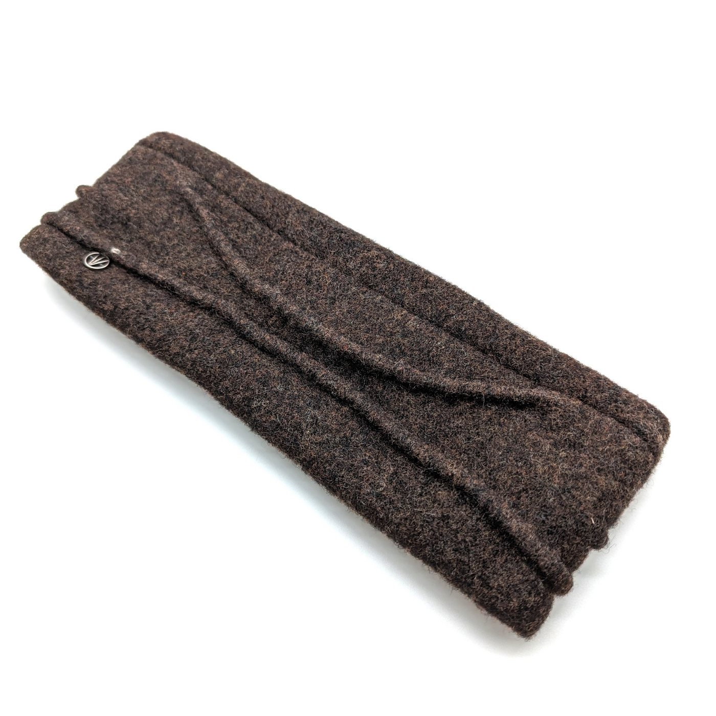 Loevenich Strickmütze Wollstirnband brown mel. von Loevenich