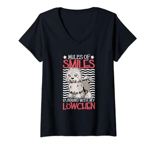Damen Läufer und Löwchen T-Shirt mit V-Ausschnitt Damen Läufer und Löwchen T-Shirt mit V-Ausschnitt von Löwchen Designs