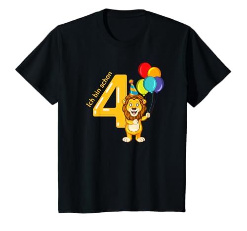 Kinder 4 Jahre Löwe Geburtstag T-Shirt Kinder 4 Jahre Löwe Geburtstag T-Shirt von Löwe Löwen I Geschenk