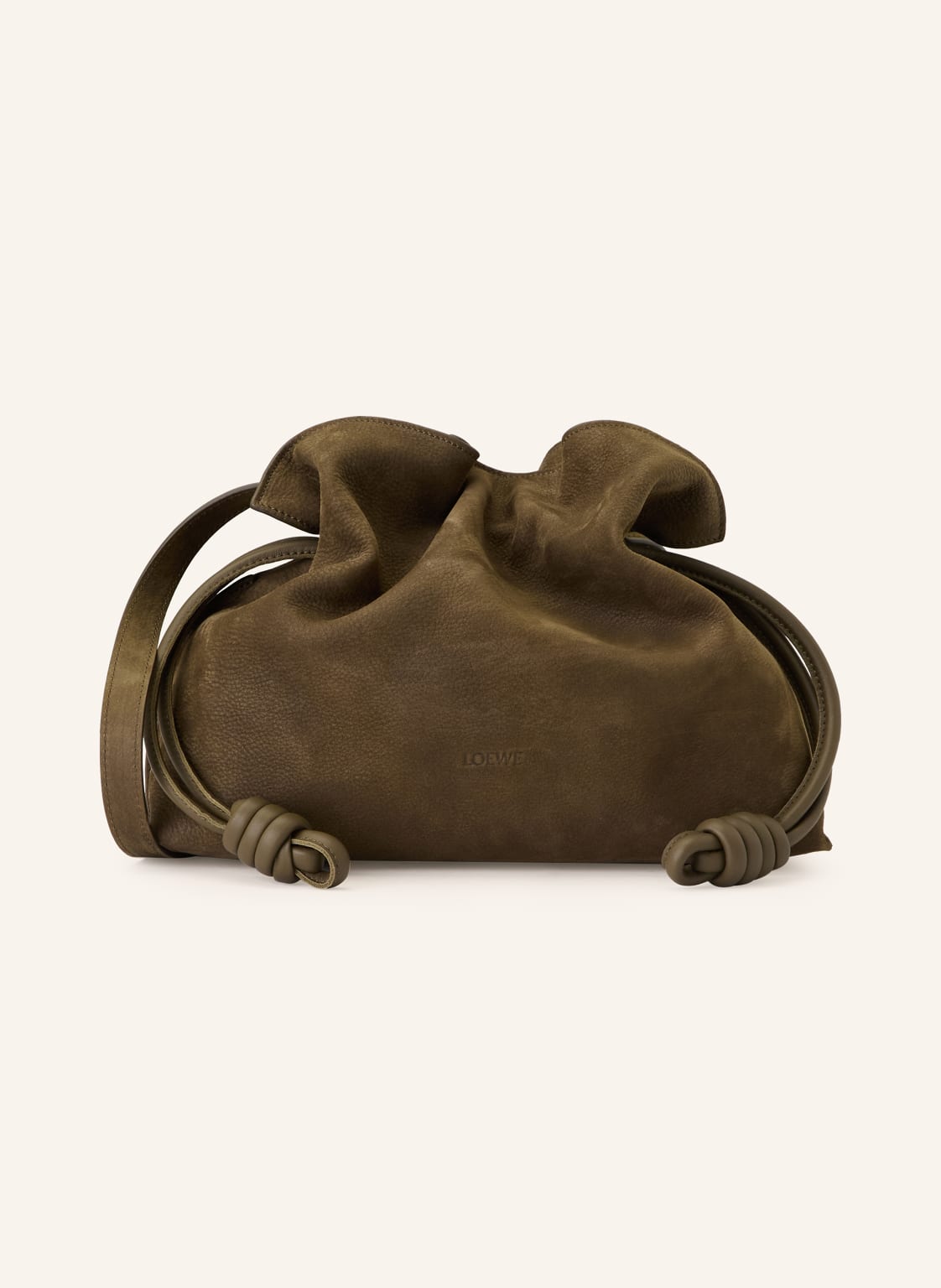 Loewe Clutch Flamenco Medium braun von Loewe