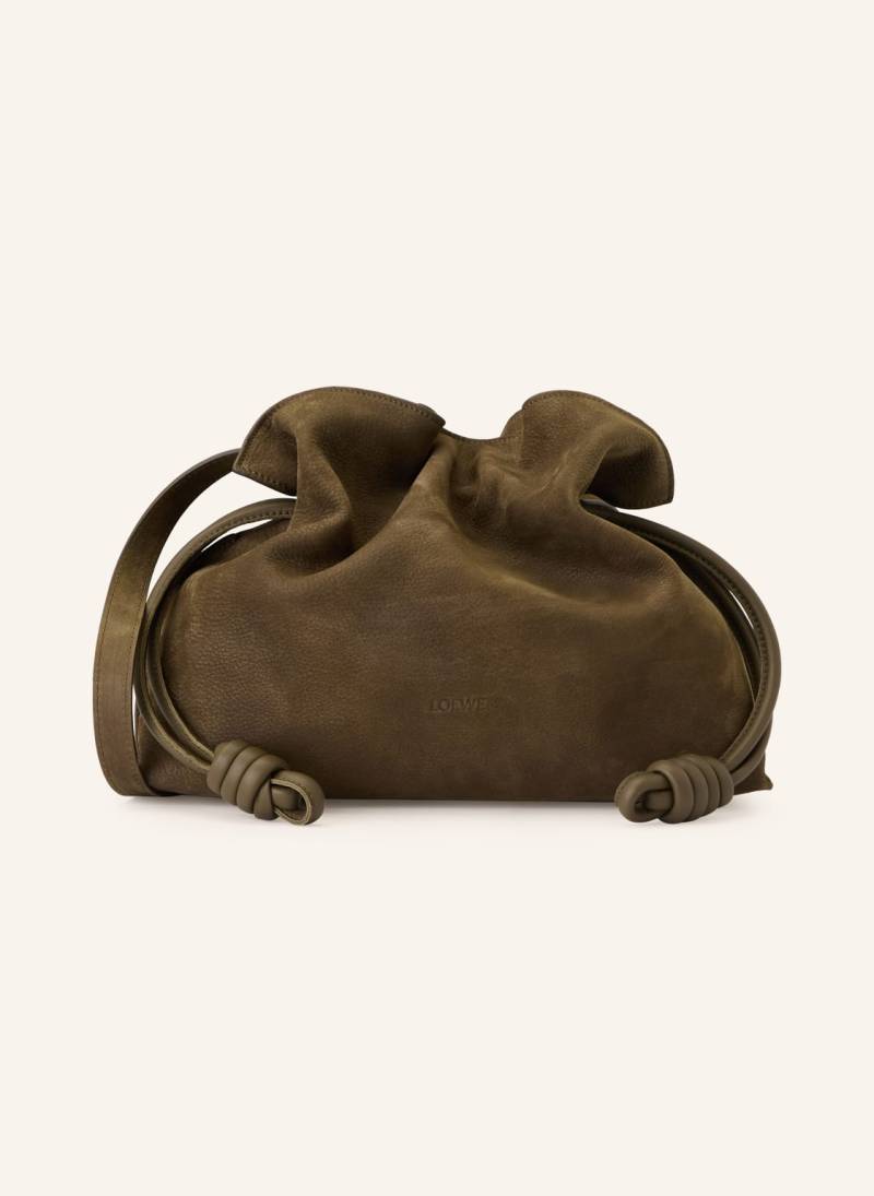 Loewe Clutch Flamenco Medium braun von Loewe