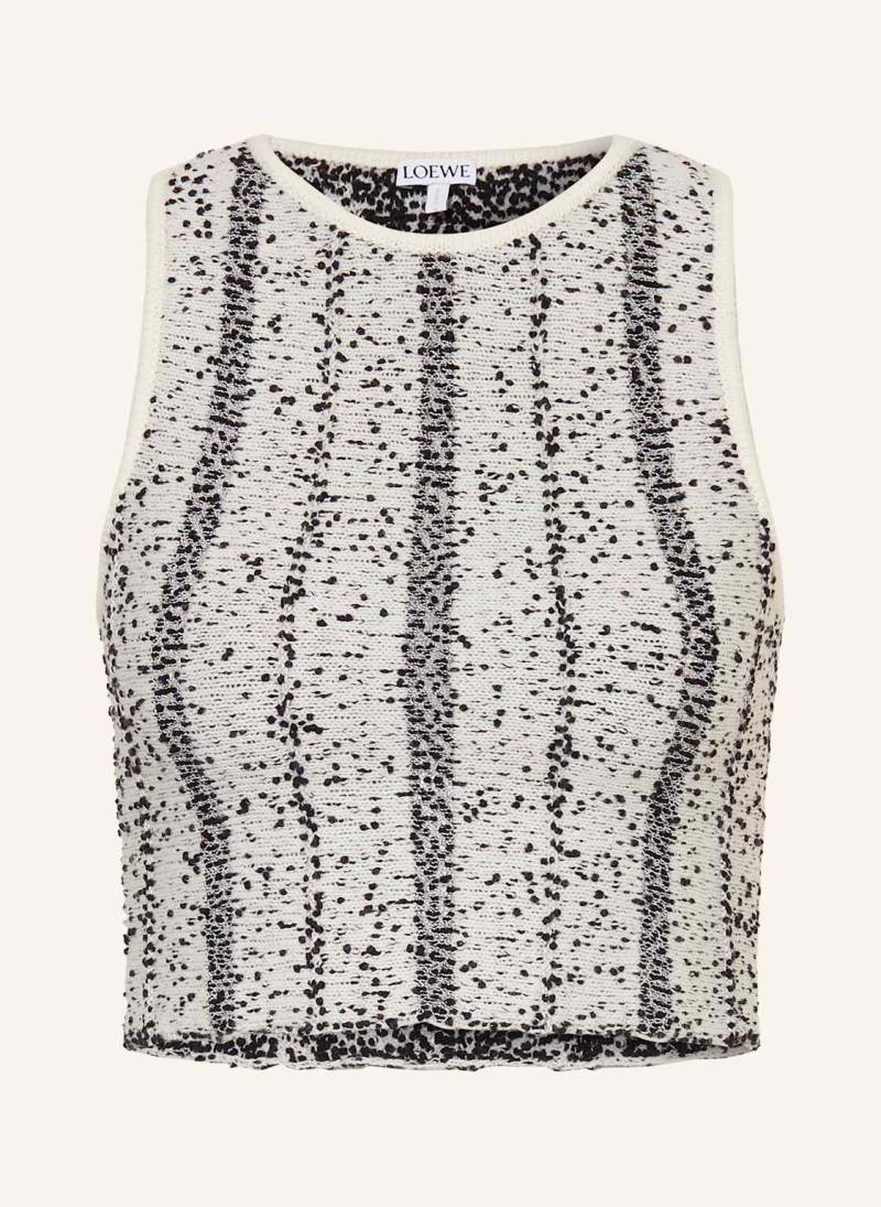 Loewe Cropped-Stricktop weiss von Loewe