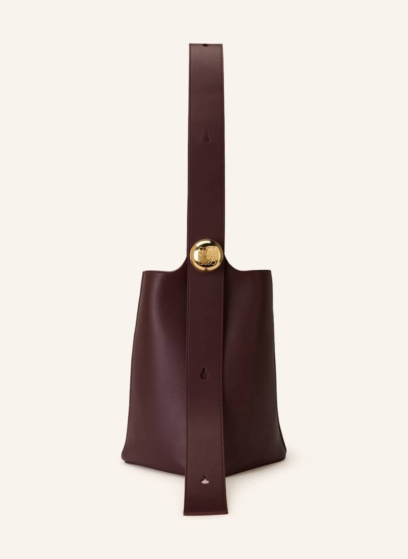 Loewe Handtasche Pebble Bucket Medium rot von Loewe