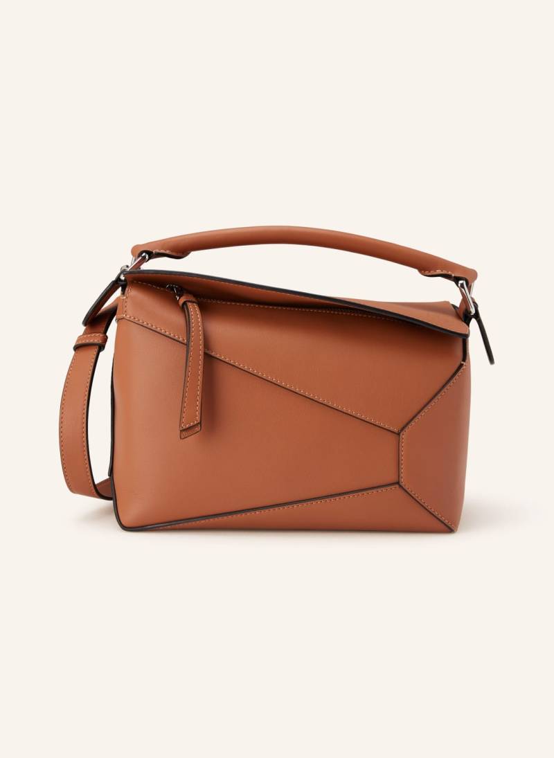 Loewe Handtasche Puzzle Edge Small braun von Loewe