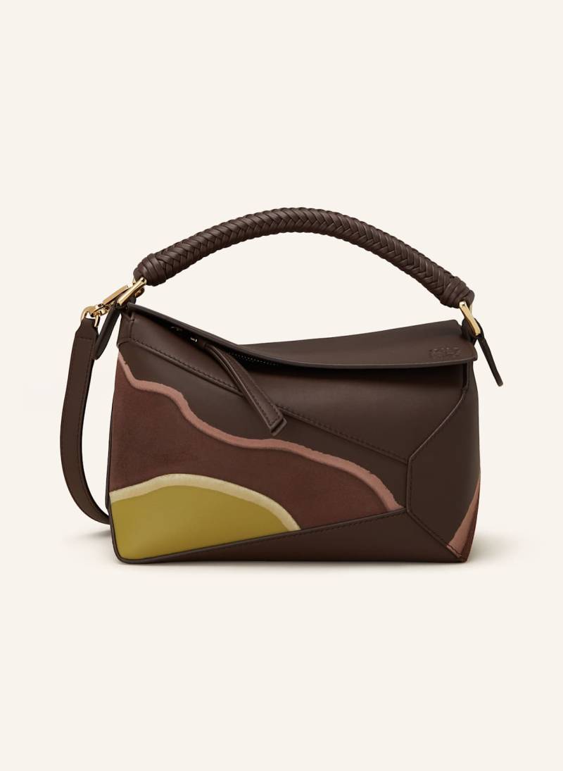 Loewe Handtasche Puzzle Edge Landscape Small braun von Loewe