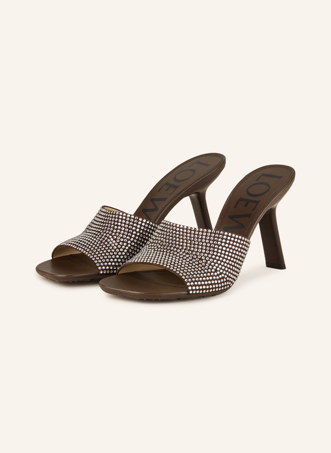 Loewe Mules Mit Schmucksteinen grau von Loewe