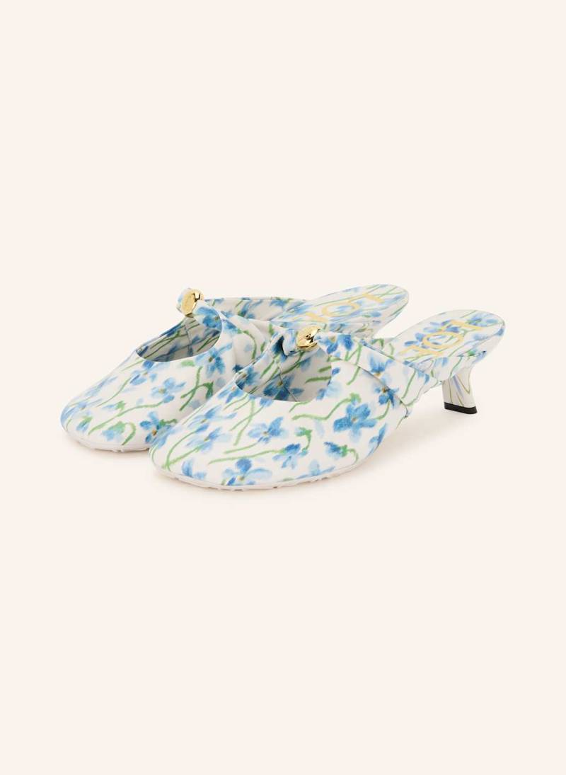 Loewe Mules Pebble weiss von Loewe