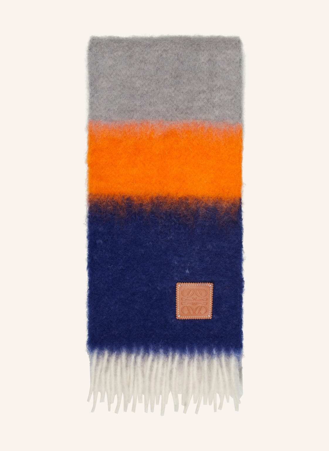 Loewe Schal Mit Mohair blau von Loewe