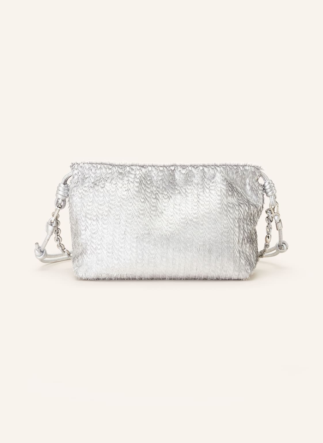 Loewe Schultertasche Flamenco silber von Loewe