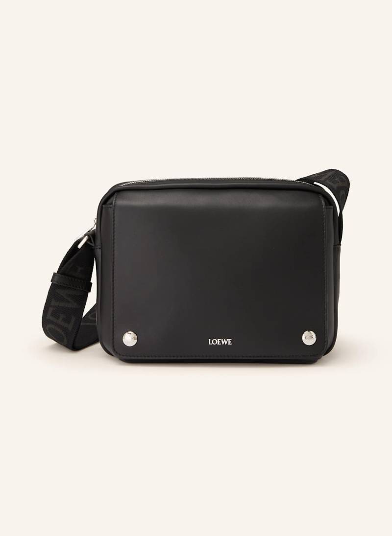 Loewe Umhängetasche Pebble Messenger Medium schwarz von Loewe
