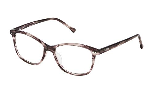 Loewe Unisex-Erwachsene VLW9575201EW Brillengestelle, Violett (Streaked Burgundy), 55 von Loewe