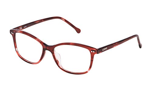 Loewe Unisex-Erwachsene VLW9575201GJ Brillengestelle, Elfenbein (Red Streaked Havana), 55 von LOEWE