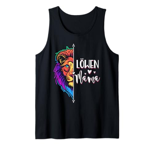Stolze Löwen Mama Mutter Mutti Geburtstagsidee Tierliebhaber Tank Top von Löwen Mama Tier Motiv Mutter Mutti Geschenkidee