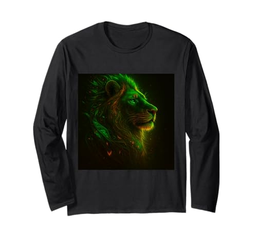Löwen Shirt Sternzeichen Löwe Geschenk Herren & Damen Löwe Langarmshirt von Löwen Shop für Herren & Damen