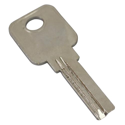 Löwen Sicherheit 3x Schlüsselrohlinge (Wendeschlüssel/Bohrmuldenschlüssel) - Farbe: Silber Metallic von Löwen Sicherheit