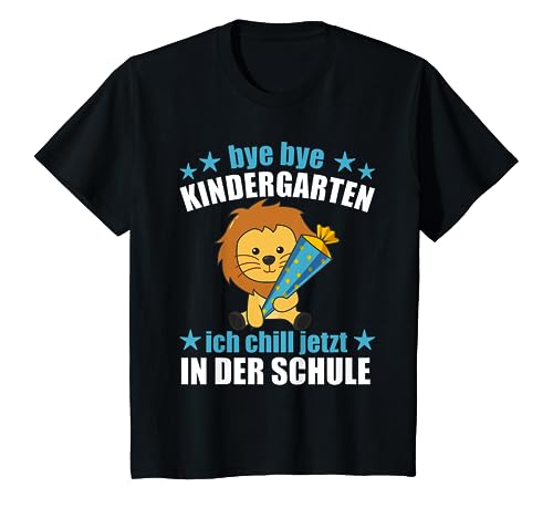Kinder Löwe Schule Einschulung Kindergarten Vorschule Schultüte T-Shirt Kinder Löwe Schule Einschulung Kindergarten Vorschule Schultüte T-Shirt von Löwen & andere süße Tiere für Kinder 1. Klasse
