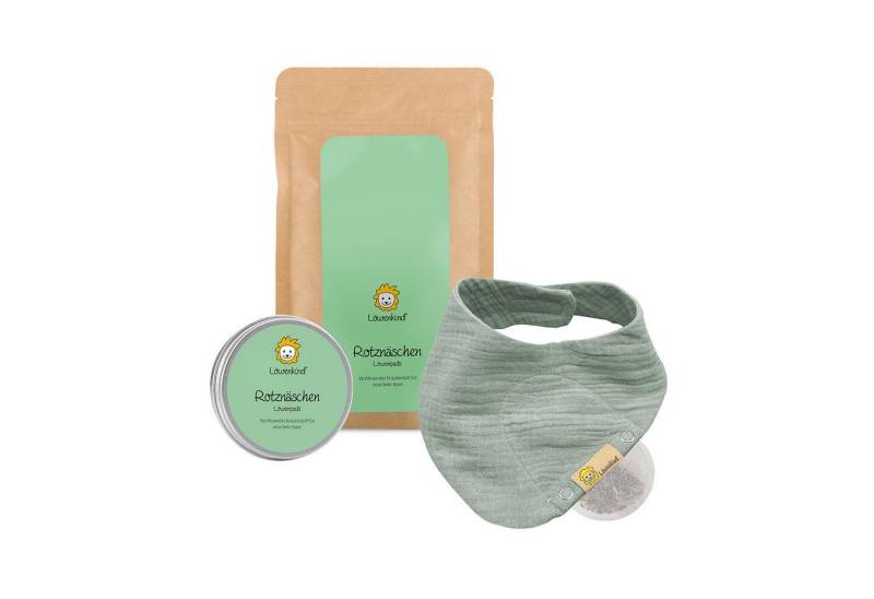 Löwenkind Babypflege-Set Rotznäschen-Set, Sanfte Unterstützung aus der Natur von Löwenkind
