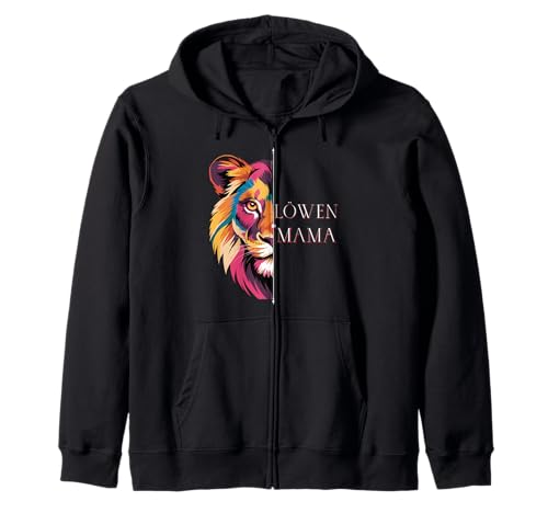 Löwenmama Mama Mutter Buntes Motiv Muttertag oder Geburtsta Kapuzenjacke von Löwenmama Mama Mutter Buntes Motiv Muttertag.