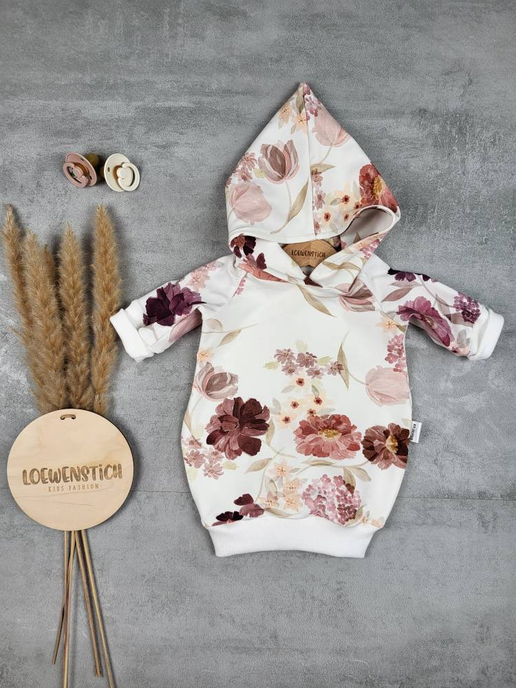 Hoodiekleid in Den Größe 50/56 Bis 110/116| Pulloverkleid| Kleid Mit Kapuze von Loewenstich