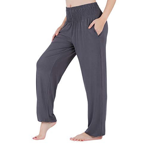 Lofbaz Yogahosen für Frauen Jogginghose mit hoher Taille Workout Jogger Umstandsmode Pyjamas Leggings Damenbekleidung Grau S von Lofbaz