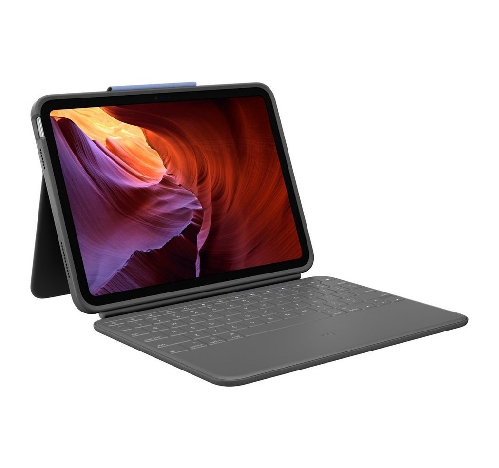 Logitech Tablettasche Rugged Folio Graphit Smart Connector QWERTZ Deutsch Logitech Tablettasche Rugged Folio Graphit Smart Connector QWERTZ Deutsch von Logitech