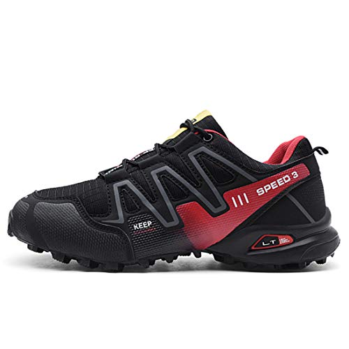 Logobeing Zapatillas Wanderschuhe Herren Trekkingschuhe rutschfeste Outdoorschuhe Atmungsaktiv Walkingschuhe Speedcross 3 Traillaufschuhe Sneaker von Logobeing Zapatillas