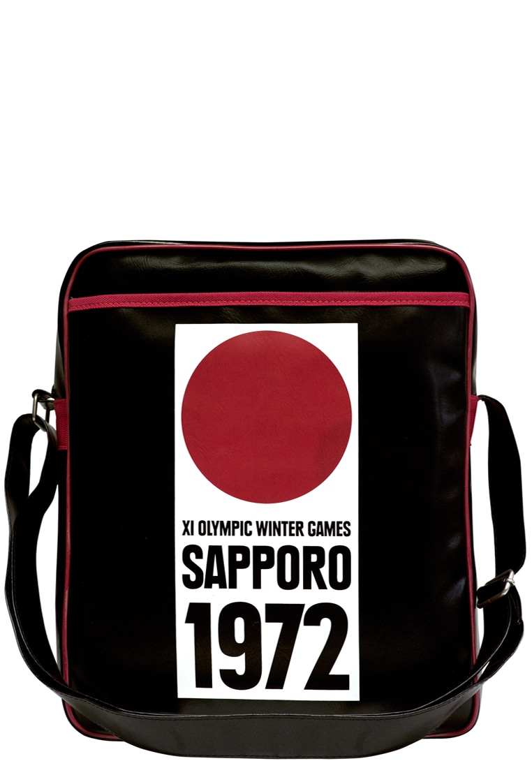 LOGOSHIRT Schultertasche "Sapporo 1972" mit lässigem Retro-Print von Logoshirt